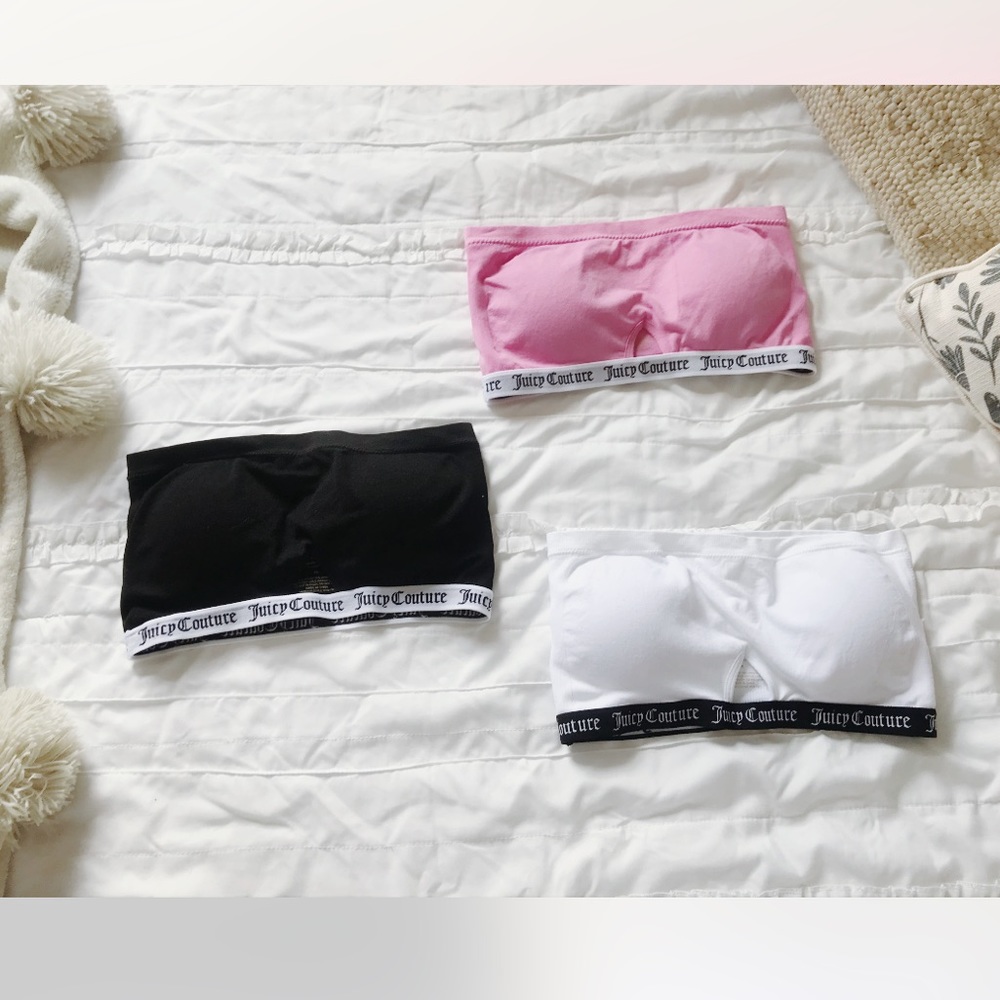 NWOT Juicy Couture 3 sets of strapless bras